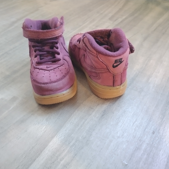 Purple suede Toddler Nike AF1 8C used - Picture 4 of 5